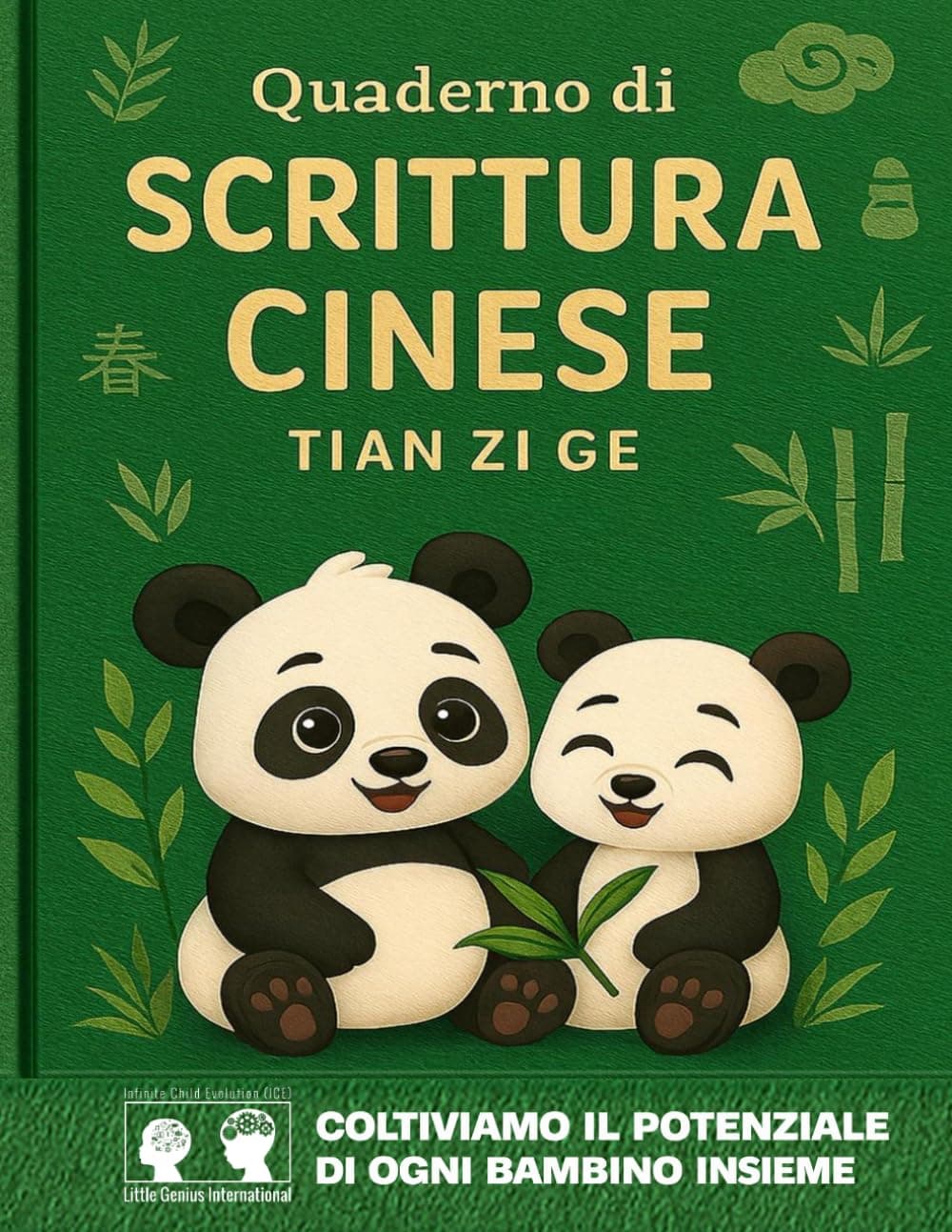Quaderno di Scrittura Cinese per Bambini – Carta Tian Zi Ge, copertina