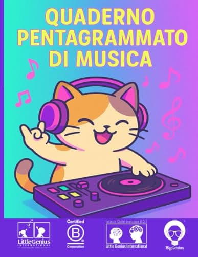 Copertina di Quaderno di Musica per Bambini